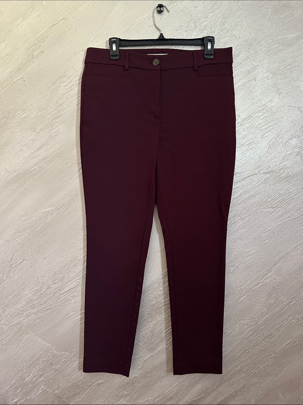 LOFT Maroon Slim Ankle Pants